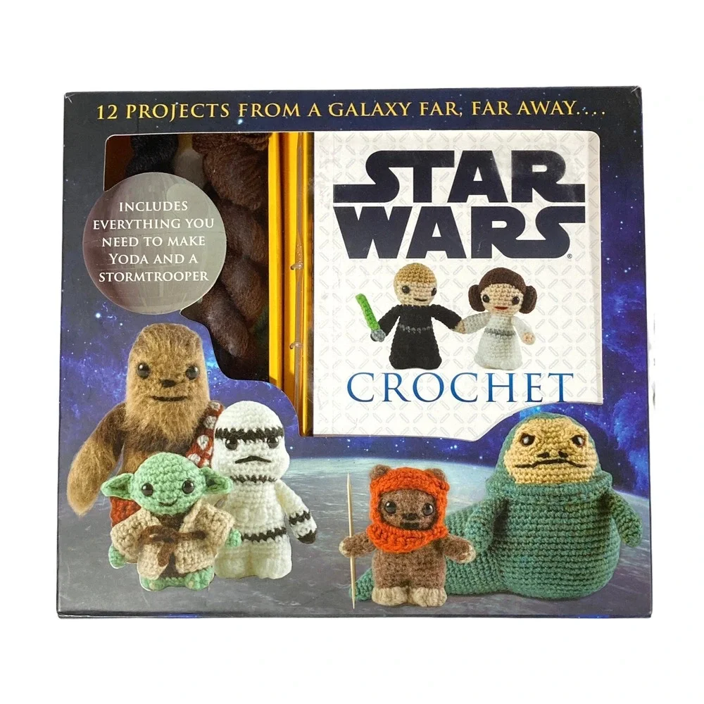 Star Wars CROCHET KIT 12 Characters Yoda Storm trooper Darth Vader Luke Han R2D2